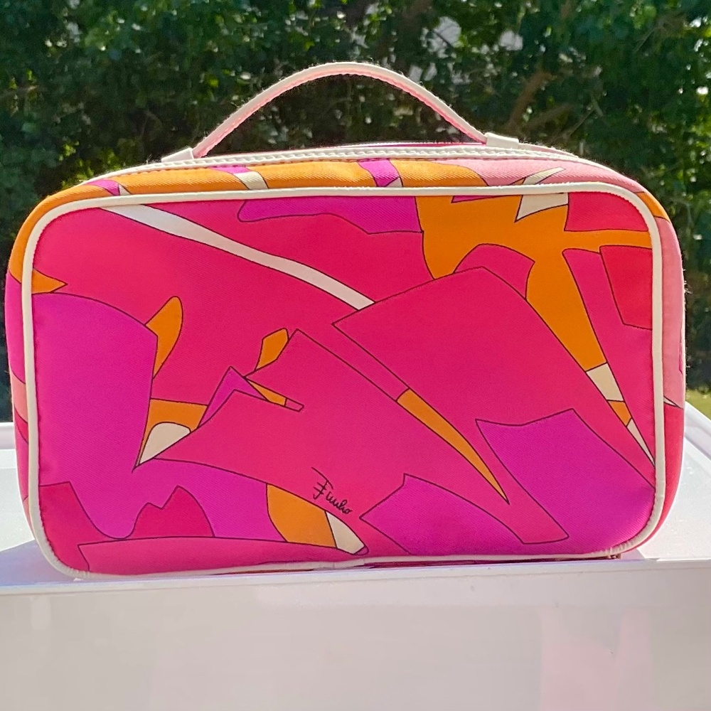 Authentic Vintage Emilio Pucci Vibrant Cosmetic Bag NWOT - Picture 4 of 14